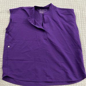 FIGS women's Digital Grape Rafaela™ - Oversized Scrub Top - XL / Digital Grape